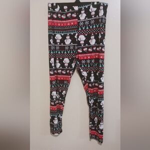 Cw Classics snowman leggings 2x new A-51
